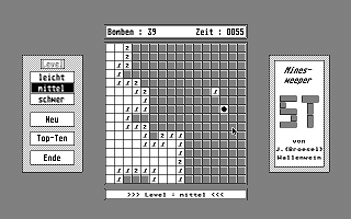 Minesweeper ST atari screenshot